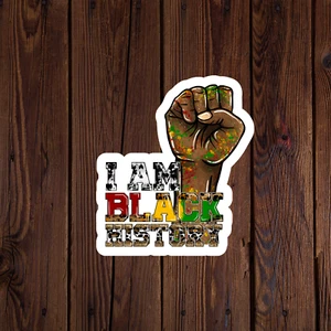 Black history month sticker vinyl decal Africa BLM pride unity American equality - Picture 1 of 3