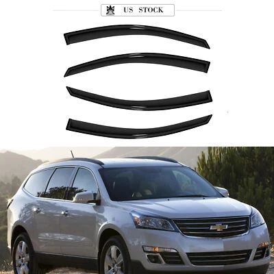 Rain Guards Vent Shade Window Visors Deflectors for 2009-2017 Chevrolet Traverse Foto 1 de 4