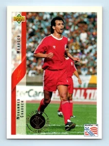 Tarjeta de fútbol Mohammed Chaouch 1994 Upper Deck World Cup Heroes and All-Stars #44 - Imagen 1 de 2