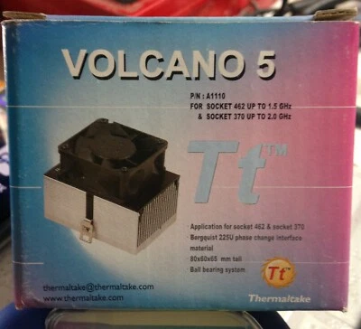 A1110 Volcano 5 CPU Fan, Soc: 462 & 370. New. - Image 1 of 3