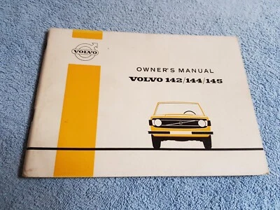 VOLVO 142 144 145 INSTRUCTION BOOK OWNERS MANUAL DRIVERS HANDBOOK 1972 VGC B20 - Image 1 of 4