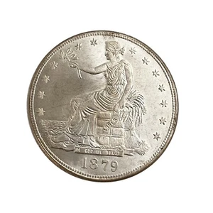 Moneda de dólar comercial Libertad Americana 1879 - Imagen 1 de 17