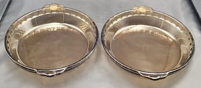 Two vintage Pyrex (made in England) brown pie dishes - 23 cm - Image 1 of 4