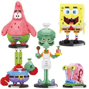 Spongebob Schwammkopf - Patrick,Spongebob,Thaddeus,Mr.Krabbs aus Bausteinen - Bild 1 von 11