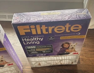 3 new sealed 3M Filtrete 20"x25"x4" AC Furnace Air Filter Pleated MPR 1550 - Picture 1 of 7