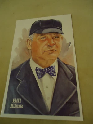 Tarjeta Bill Klem 4" X 6" Perez-Steele Salón de la Fama 8175/10.000 Nr Mt Foto 1 de 2