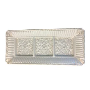 Lenox Butler's Pantry 3 Section Hors d'Oeuvre Tray 12-7/8" Serving Platter EUC - Picture 1 of 5