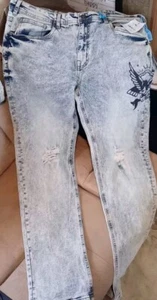 Pantalones de mezclilla para hombre Modern Culture Premium elásticos Rocco calce ajustado talla 36x32 nuevos con etiquetas - Imagen 1 de 8
