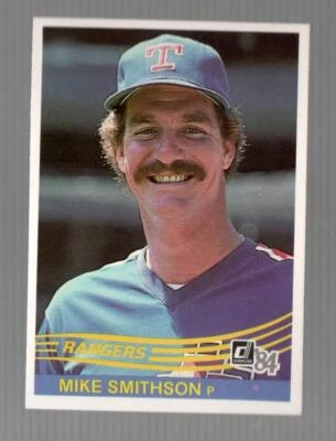 1984 Donruss Mike Smithson Texas Rangers #221 Near Mint or Better - Image 1 of 2