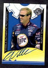 2002 WHEELS HIGH GEAR AUTOGRAPHS RUSTY WALLACE