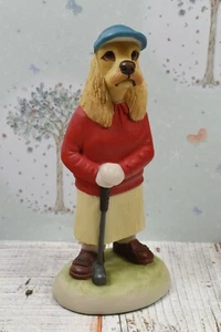 Robert Harrop Country Companions ~ Cocker Spaniel ~ Lady Golfer ~ CC39 - Picture 1 of 3