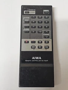 GENUINE AIWA RC-TG51P Remote Control Unit VCR Video TV Player Recorder - Picture 1 of 4