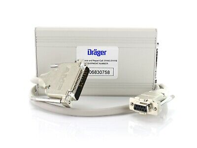Drager Medical Information Bus MIB II Protocol Converter 7256931 W/Cable 7493336 • 50£