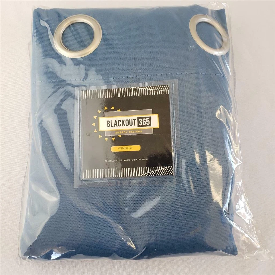 = Panel de ojal oscurecimiento de habitación Duck River azul apache Steyna 14504D Foto 1 de 3