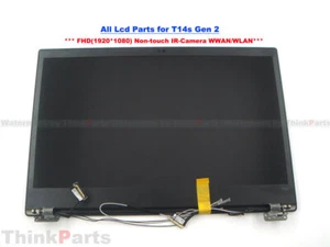 New/Orig Lenovo ThinkPad T14s Gen 2 Lcd Screen All Assembly for FHD Non-Touch IR - Picture 1 of 3
