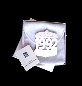 James Avery 1992 "A Year To Remember" Sterling Silber Weihnachtsschmuck - Bild 1 von 1