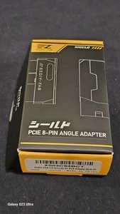 EZDIY-FAB Shield Series 8-Pin PCIe GPU Power Adapter,90-Degree Angled Connector, - Picture 1 of 8