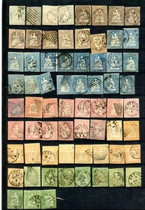Switzerland (67) Sitting Helvetia w/ dups, (S680) unchecked for types, U, FFVF - Picture 1 of 1