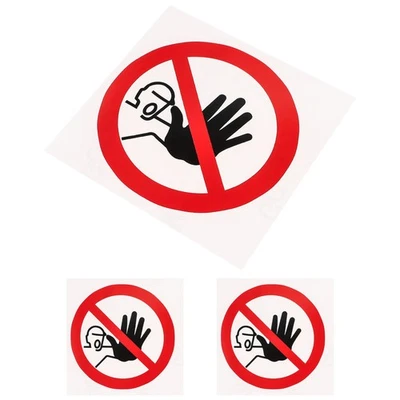  3 Pcs No Entrance Warning Label Sticker Sign Do Not Enter Safety Stickers - Image 1 of 4
