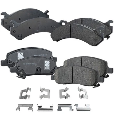 Front & Rear Brake Pads Set For Cadillac DTS 2006 2007 2008 2009 2010 2011 - Image 1 of 4