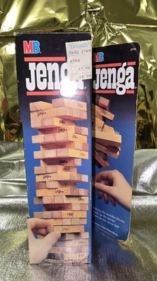 Milton Bradley Jenga Vintage 1986 Classic Wooden Block Game   - Image 1 of 3