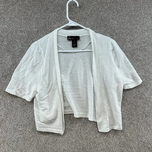 Lane Bryant Women's Open Front Cardigan Sweater Size 14/16 White Knit - Picture 1 of 10
