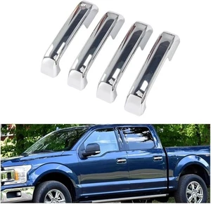 4 PCS Chrome Door Handle Covers Trims for 2015-2020 F-150 2017-2022 F-250/F-350/ - Picture 1 of 9