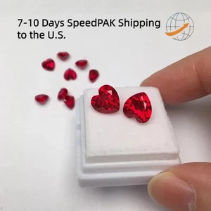 Pigeon Ruby Gemstone Lab Grown 0.5-10ct for Jewelry Making AGL Wholesale Price - Picture 1 of 19