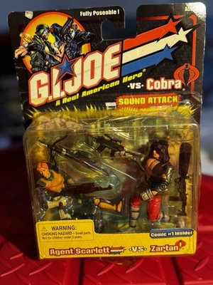 GI JOE VS COBRA AGENTE SCARLETT VS ZARTAN NUEVO SIN USAR, EN CAJA 2002 Foto 1 de 3