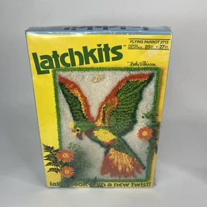 Flying Parrot Latch Hook Rug Kit Betty Wilkinson Latchkits NEW Brand New Sealed - Picture 1 of 5