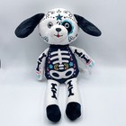 Spark Create Imagine Puppy Dog Plush Baby Rattle Lovey Halloween Sugar Skull 15”