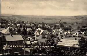 CARTOLINA VEDUTA DALL'UCCELLINO DI DOYLESTOWN PENNSYLVANIA - 1901 - Foto 1 di 2