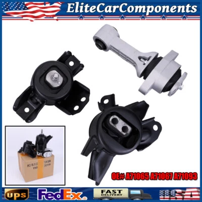 3pcs Engine Motor & Transmission Mount for 2014 2015 2016-2019 Kia Soul L4 1.6L - Image 1 of 4