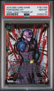 Sello final del campeonato Foreseeing Hit GOLD Dragon Ball Super Super PSA 10 - Imagen 1 de 2