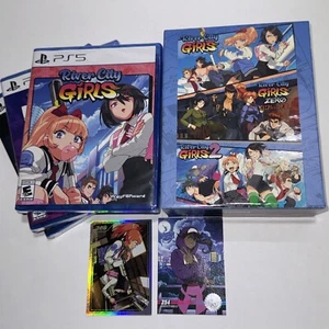 River City Girls 1, 2 + Zero Limited Run PlayStation 5 PS5 W/ Slipcover 2 Cards - Picture 1 of 15