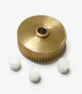 88-96 Corvette CNC Solid BRASS Headlight Motor Gear Repair-Free shipping for USA - Picture 1 of 1
