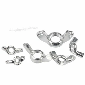 Tuercas de mariposa chapadas en zinc para pernos y tornillos M3 M4 M5 M6 M8 M10 M12 - Imagen 1 de 15