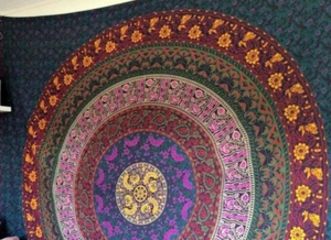 Tapiz de mandala hippie indio colgante bohemio colcha decoración étnica de drome - Imagen 1 de 3
