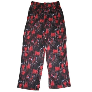 Marvel Deadpool Men's Black/Red Lounge Sleep Pajama Pants NWT - Picture 1 of 3