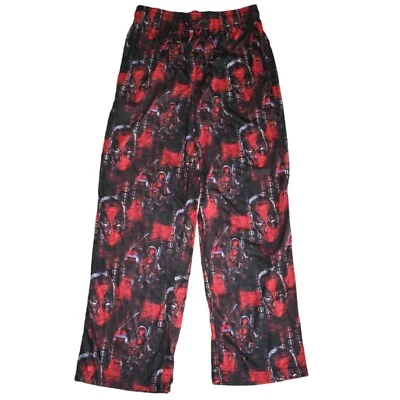 Pantalones de pijama Marvel Deadpool para hombre negros/rojos para dormir de salón nuevos con etiquetas Foto 1 de 3