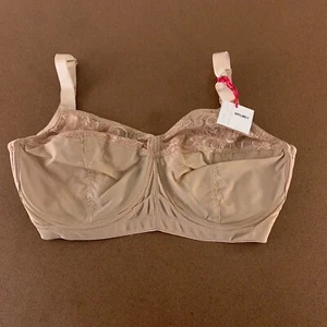 Abergele Women's 32H Nude Full Coverage Support Underwire Minimizer Bra 4002 NWT - Picture 1 of 6