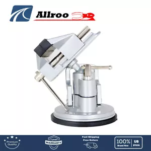 Vacuum Base Vise Can Be Rotated 360-Degree 3.15 Inche Steel And Die Cast - Picture 1 of 14