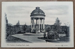 Leeds Roundhay Park Fountain, Yorkshire, Reliable Ser. Postcard 1918 - Picture 1 of 2