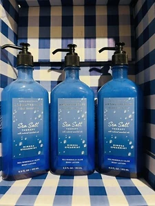 3 BATH & BODY WORKS AROMATHERAPY SEA SALT MIMOSA SPEARMINT LOTION CREAM 6.5 OZ - Picture 1 of 2