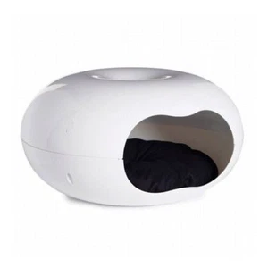Cat Kitten Bed Cave Small Dog House Kennel Plastic Pet Pod Bedding Nest Design - Picture 1 of 5
