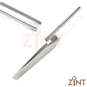 Surgical Paper Articulating Forceps Cross Lock Self Closing Tweezer Soldering SS - Picture 1 of 2