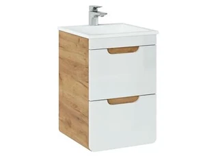 Design Waschbecken 50cm Badezimmer Waschtisch Bad Becken Hochglanz Weiß Neu - Bild 1 von 11
