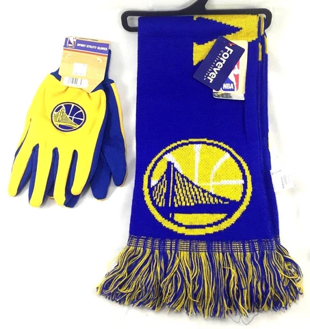 NBA Golden State Warriors Scarf and Utility Gloves Cover