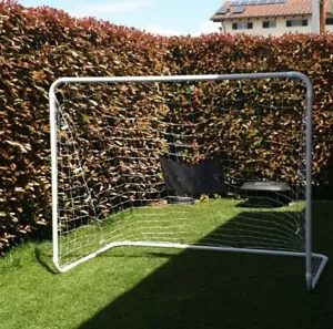 Coppia di Porte da Calcio ( 2 ) , in PVC Tubalare Misure 220 x 165 con reti - Foto 1 di 2