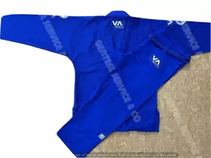 Brazilian Jiu Jitsu blue Gi 100% cotton High quality BJJ gis kimono rvca cut A4 - Picture 1 of 10